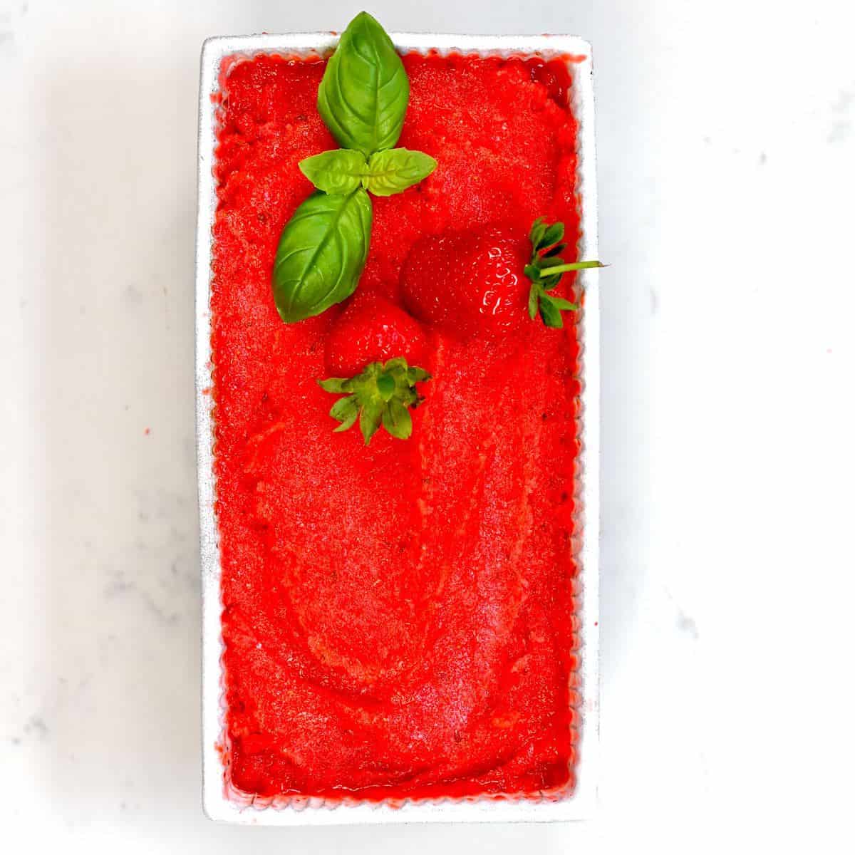 strawberry sorbet naturally sweetened - Article 1